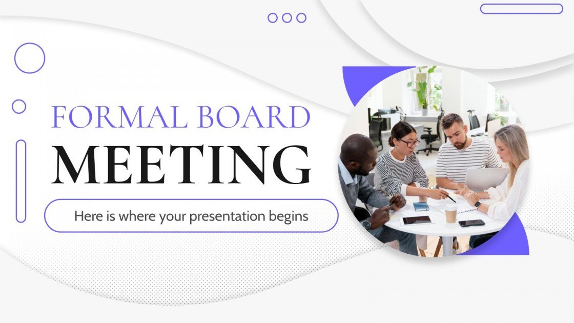 Formal Board Meeting Google Slides & PowerPoint