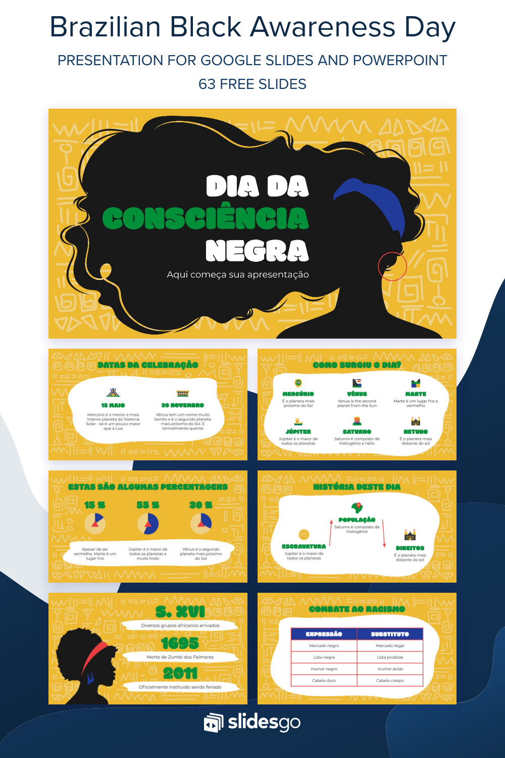Brazilian Black Awareness Day | Google Slides & PowerPoint