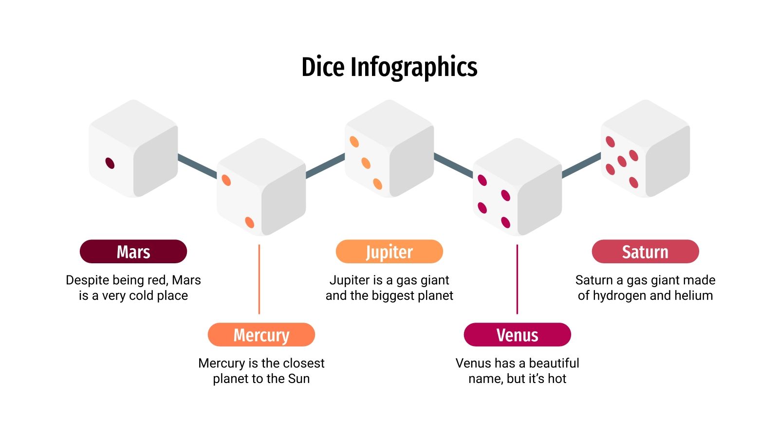 Free Dice Infographics for Google Slides & PowerPoint template