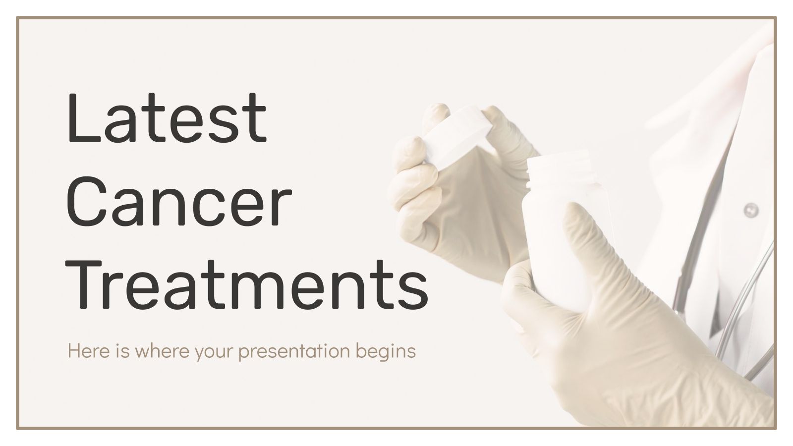 Latest cancer treatment google slides powerpoint template