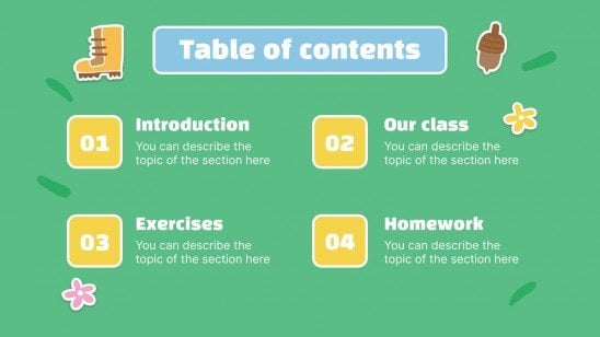 Plantilla de presentación Clase sobre agricultura, alimentación y recursos naturales para 6º de primaria