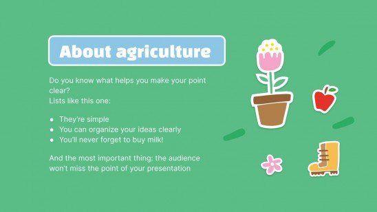 Career Technical Subject for Middle School - 6th Grade: Agriculture, Food, & Natural Resources presentation template 