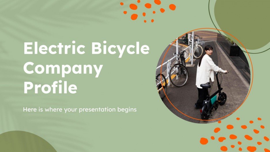 Electric Bicycle Company Profile Google Slides & PowerPoint