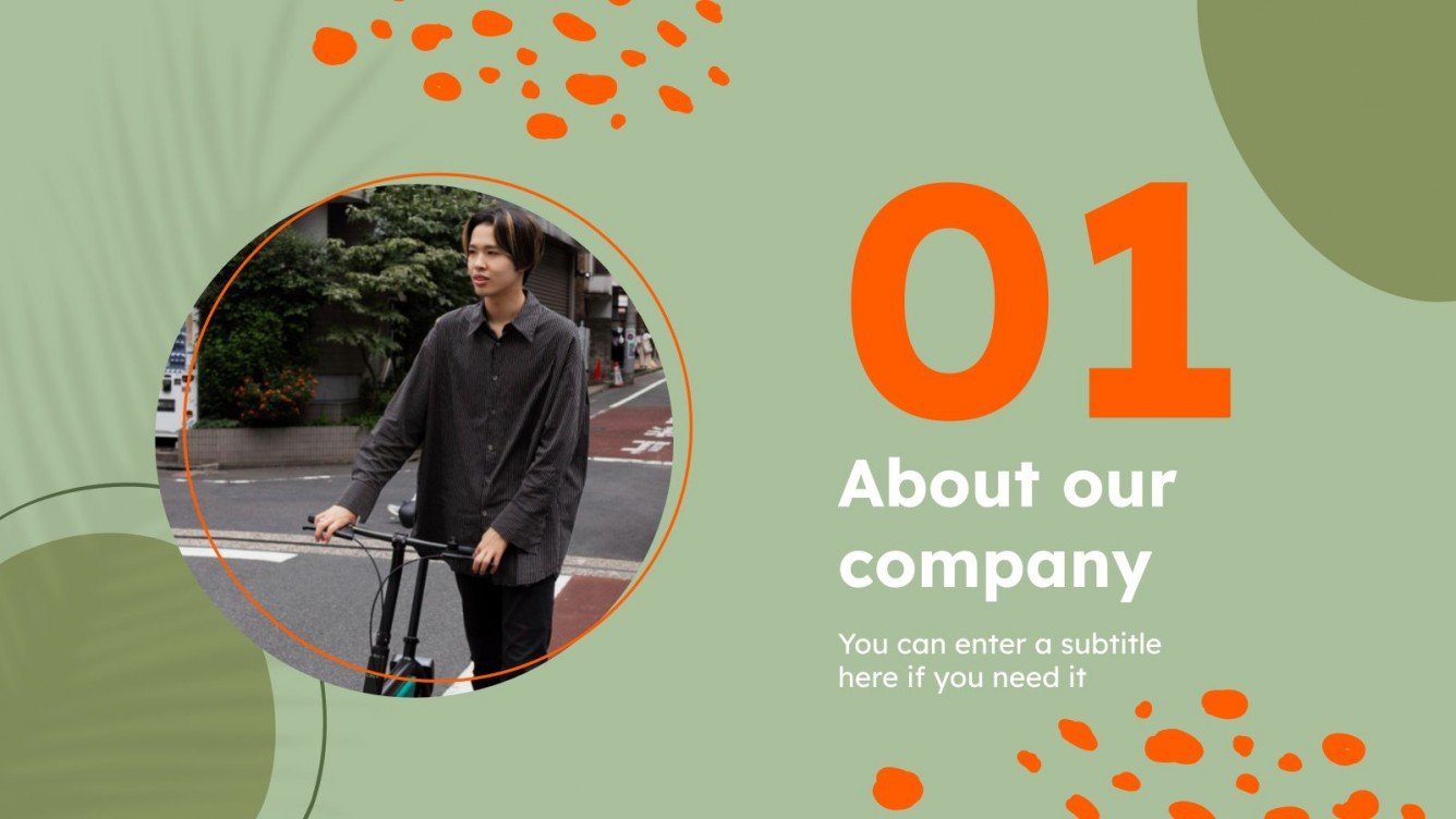 Electric Bicycle Company Profile Google Slides & PowerPoint