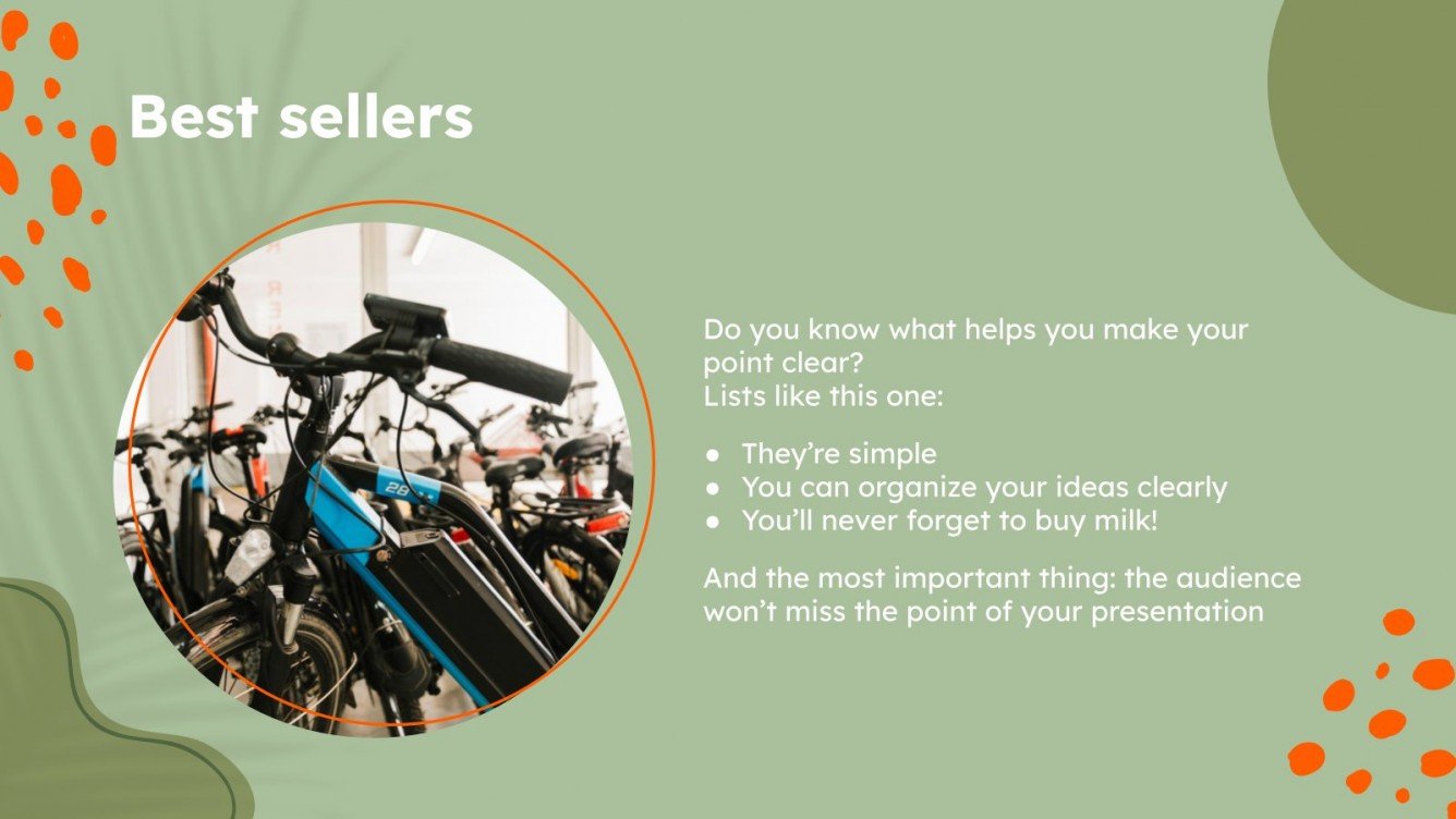 Electric Bicycle Company Profile Google Slides & PowerPoint