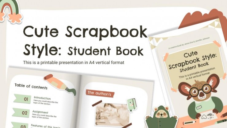 Free Scrapbook Templates For Google Slides And Powerpoint