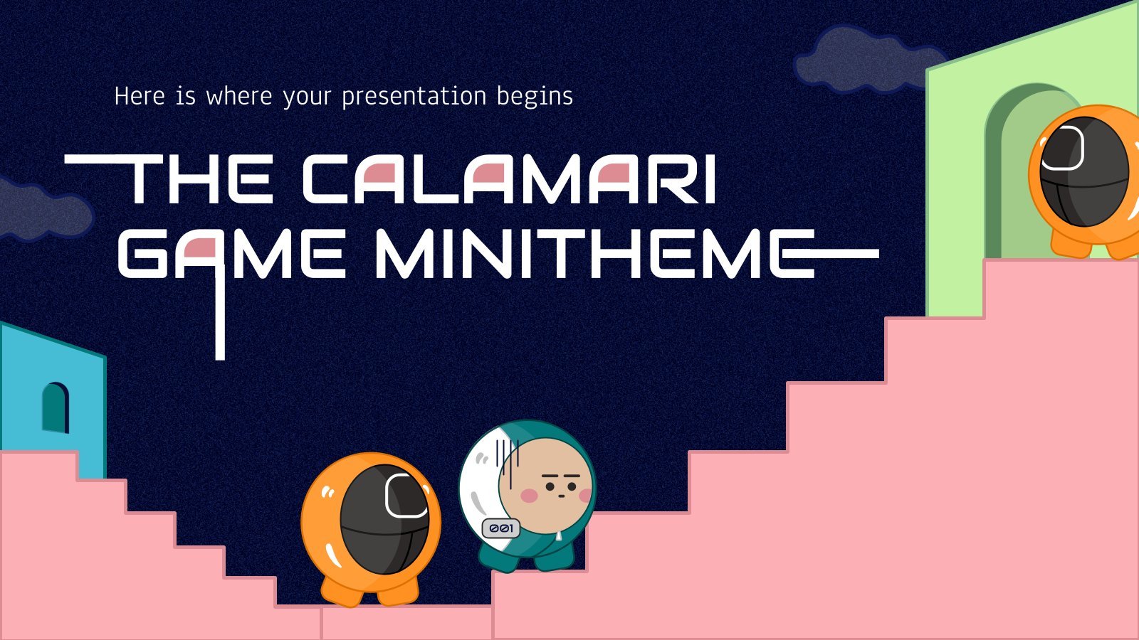 The Calamari Game Minitheme presentation template 