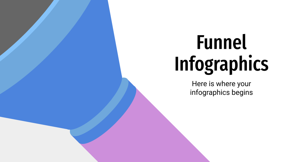 Funnel Infographics presentation template 