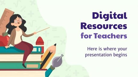 Plantilla de presentación Recursos digitales para profesores