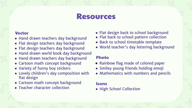 Digital Resources for Teachers presentation template