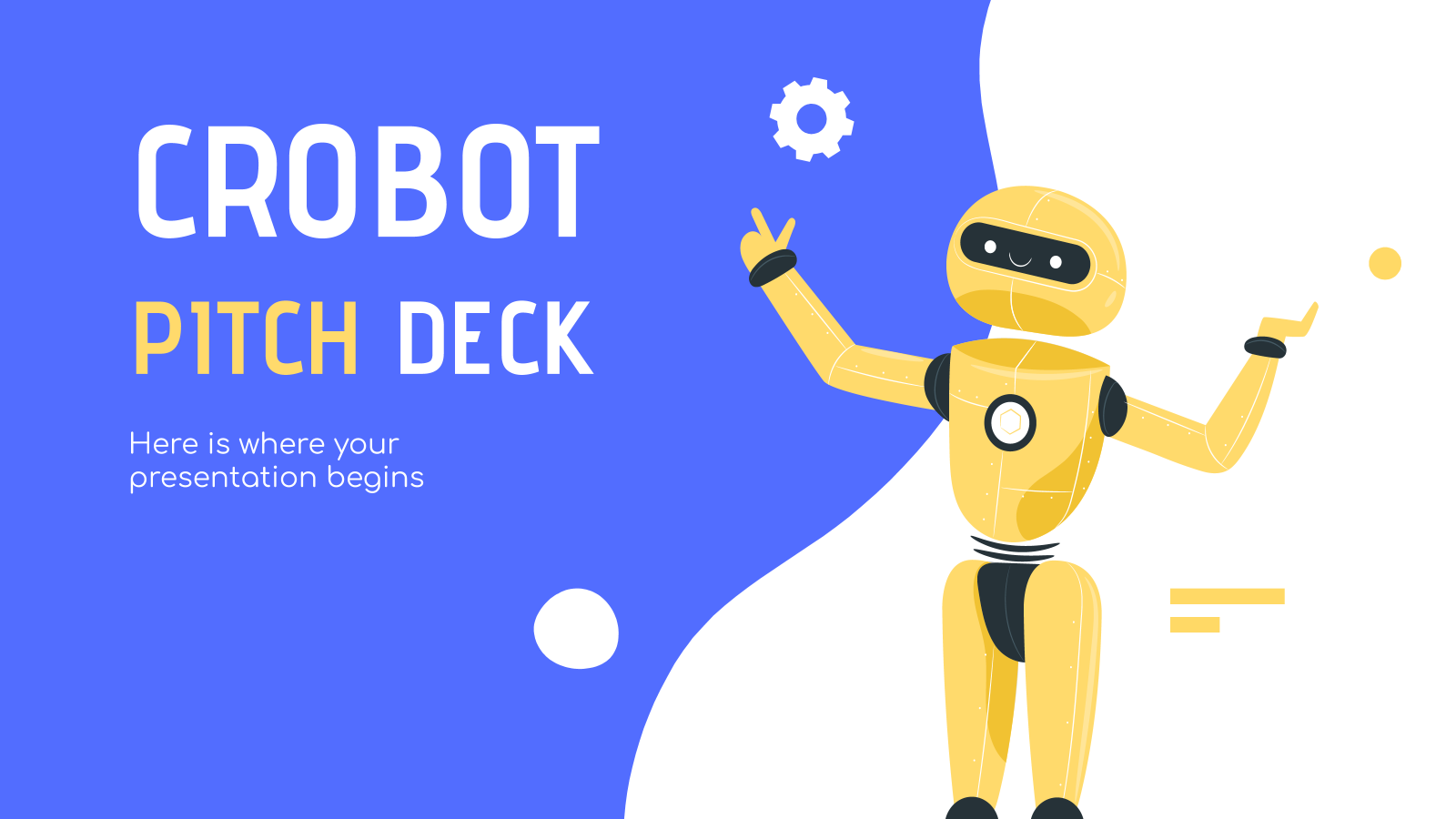 Plantilla de presentación Pitch deck Crobot