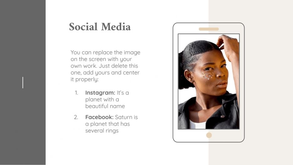 Makeup Artist Portfolio Google Slides PowerPoint Template