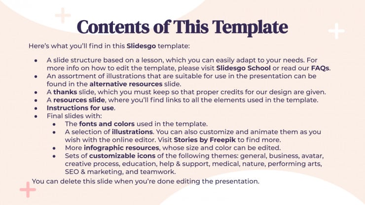 Arithmetic Lesson presentation template 