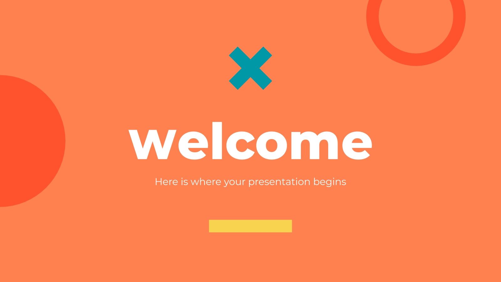 Kortenlose Orange Google Slides Themen & PowerPoint Vorlagen