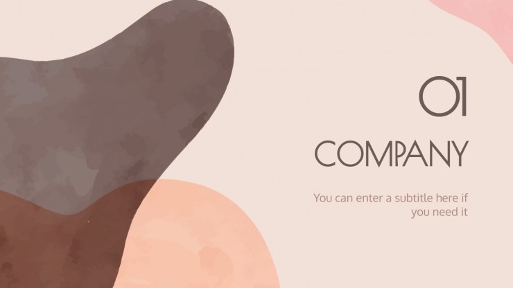 Minimalist Aesthetic Slideshow presentation template
