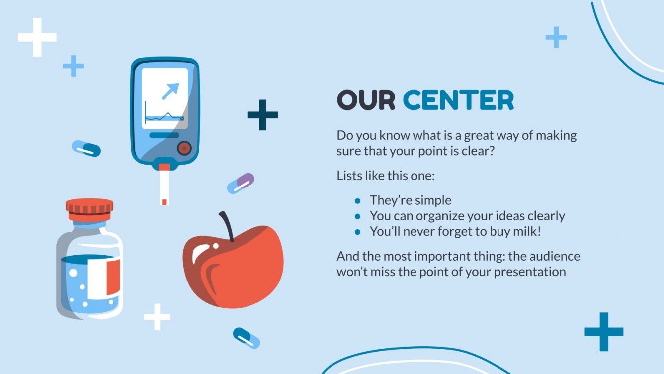 Diabetes Education Center Google Slides & PowerPoint