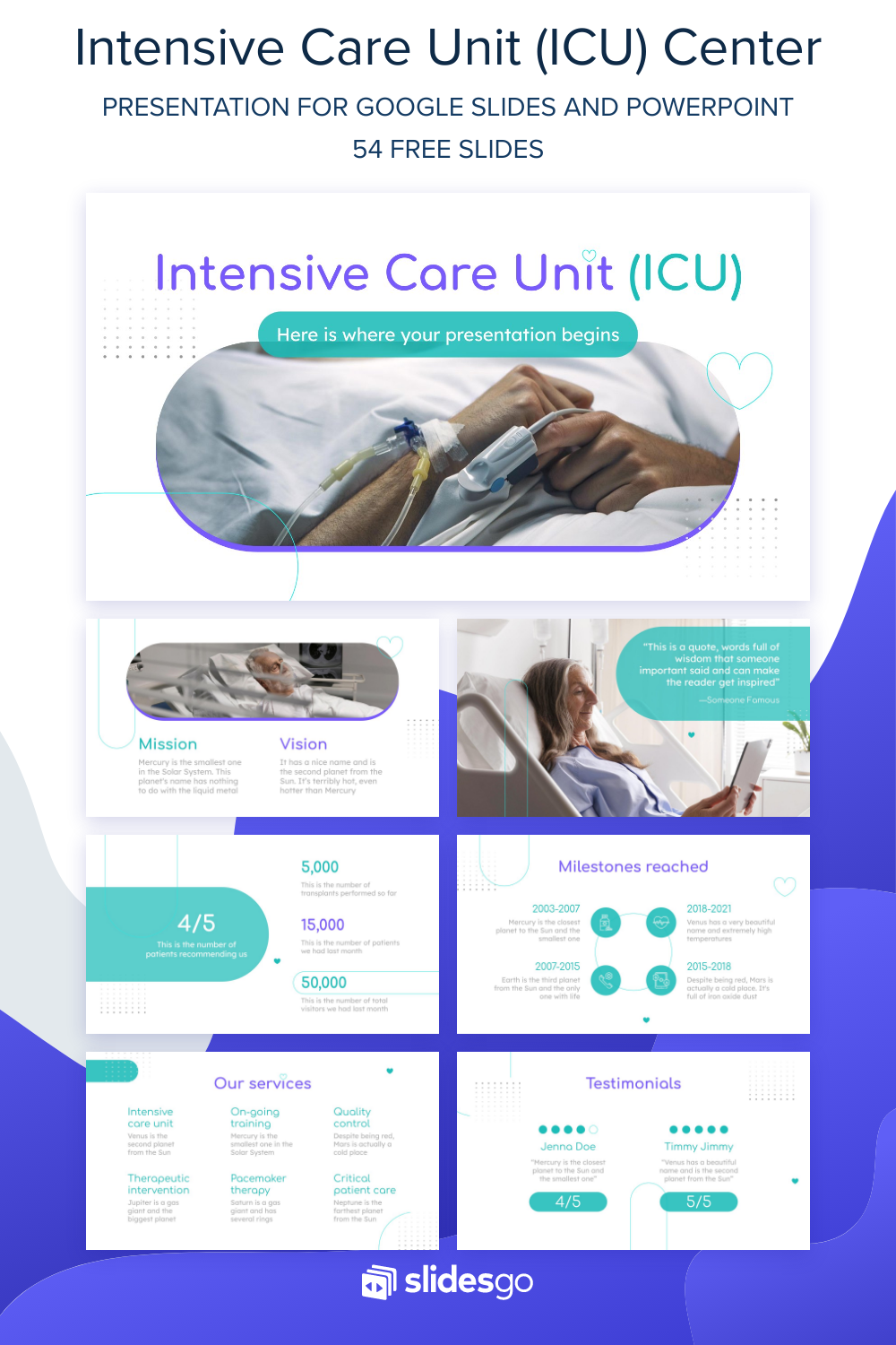 Intensive Care Unit (ICU) Center | Google Slides & PPT