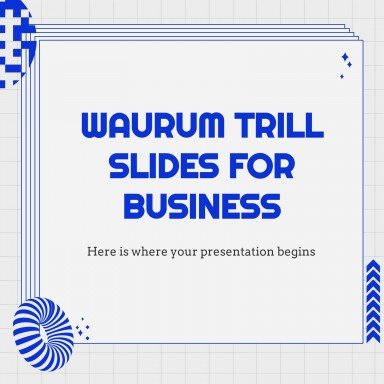 워럼 트릴(Waurum Trill) 비즈니스용 슬라이드 프레젠테이션 템플릿