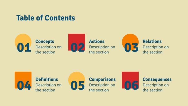 University Digital Choice Boards Google Slides & PPT template
