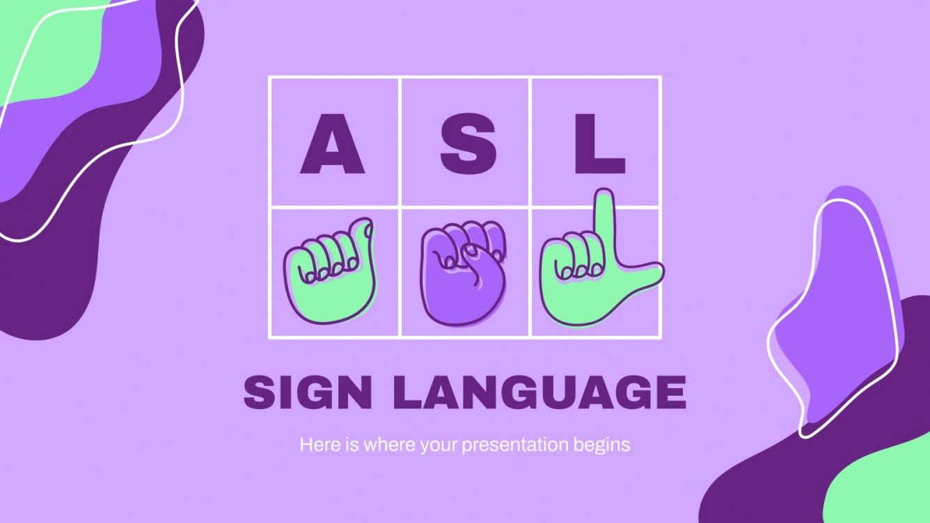 ASL Sign Language Google Slides & PowerPoint