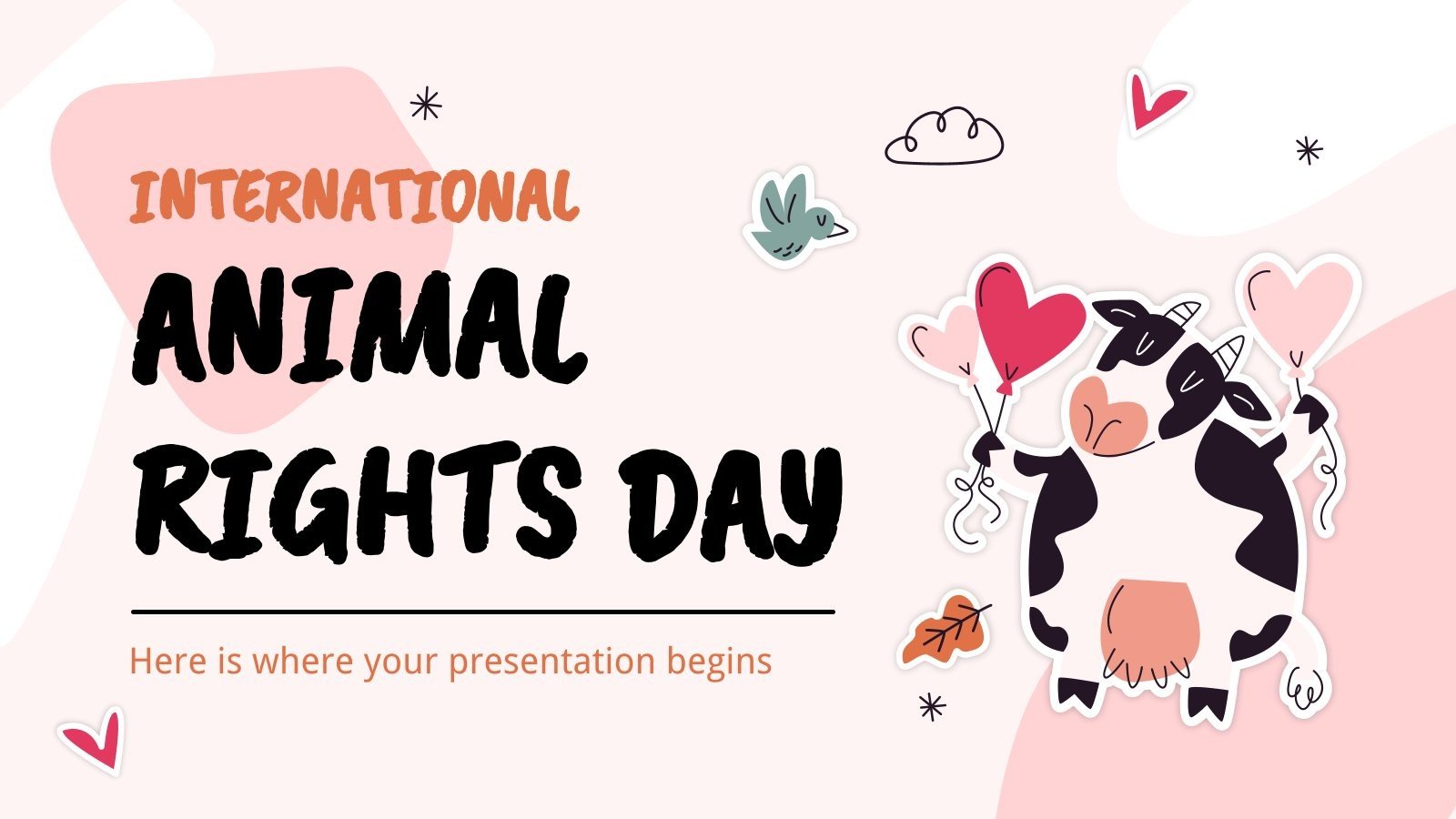 Journée internationale pour les droits des animaux Modèles de présentation