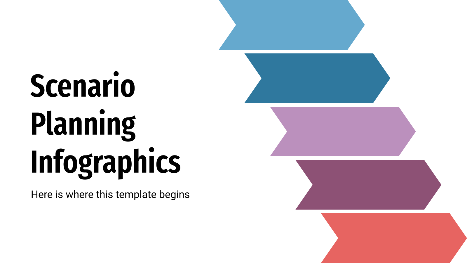 Infographies de planification des scénarios Modèles de présentation