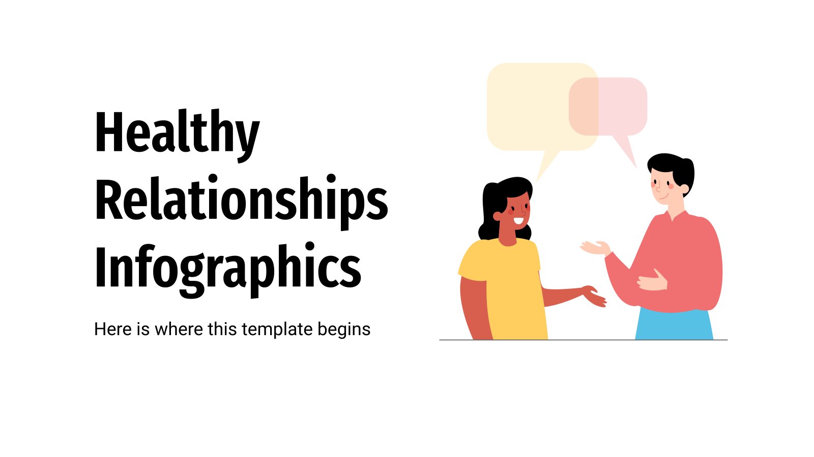 Healthy Relationships Infographics presentation template 