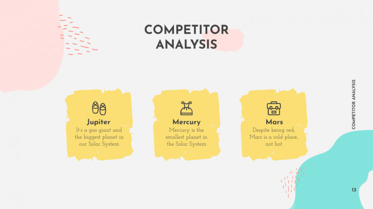 Modelo de apresentação Plano de marketing estilo Memphis