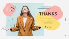 Modelo de apresentação Plano de marketing estilo Memphis
