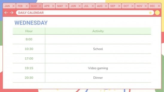 Pastelcore Aesthetics Koodle Interface Planner für die Schule Präsentationsvorlage