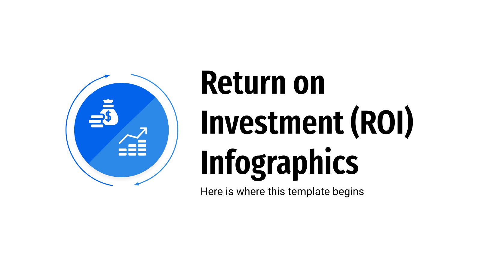 Return on Investment (ROI) Infografiken Präsentationsvorlage