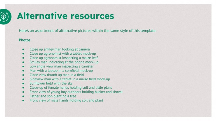 Natural Resources Conservation Major for College: Agricultural Technology presentation template 