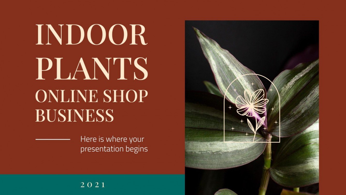 Indoor Plants Online Shop Business Plan Google Slides & PPT