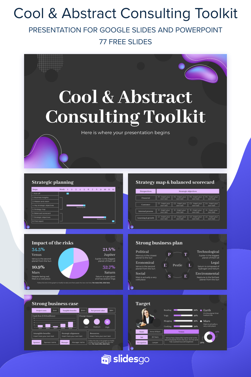 Cool & Abstract Consulting Toolkit | Google Slides & PPT