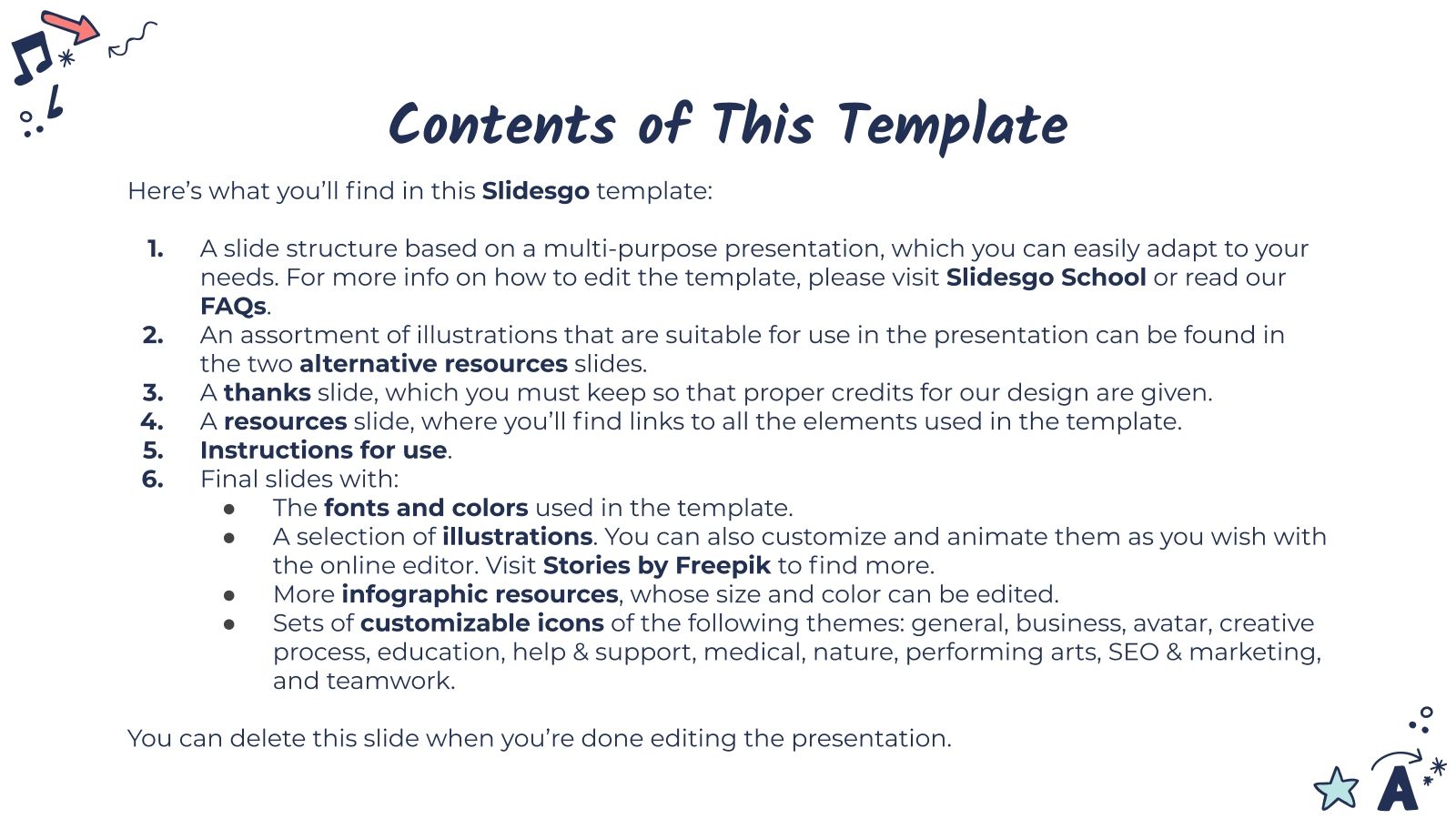 Doodle Sketchbook Slides theme and PowerPoint template