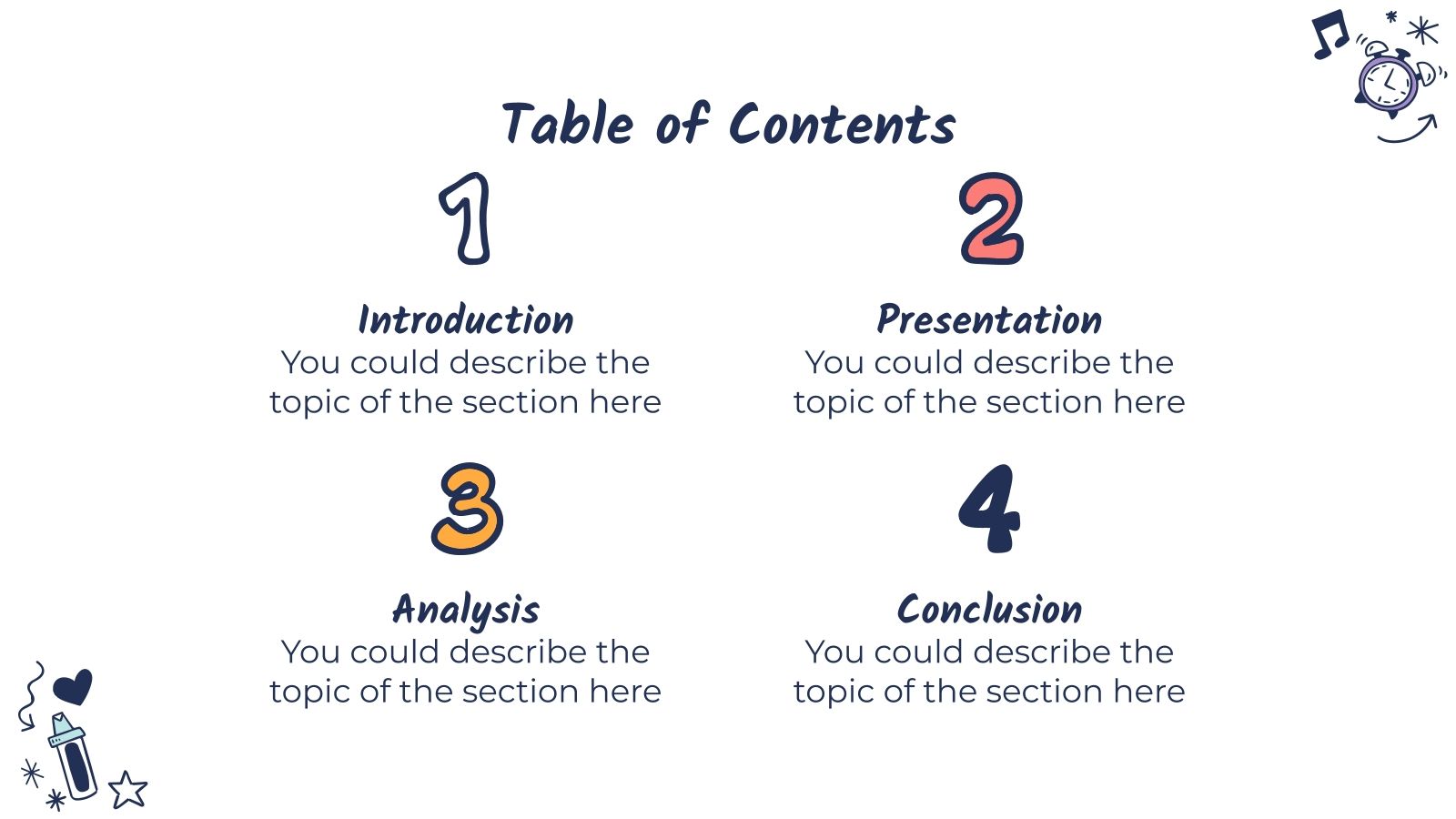 Doodle Sketchbook Slides theme and PowerPoint template