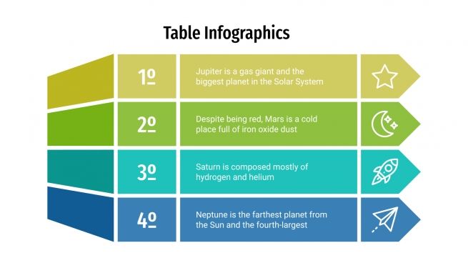 Inforgraphci Table Table Infographics for Google Slides & PowerPoint