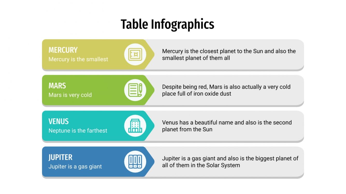Table Infographics for Google Slides & PowerPoint