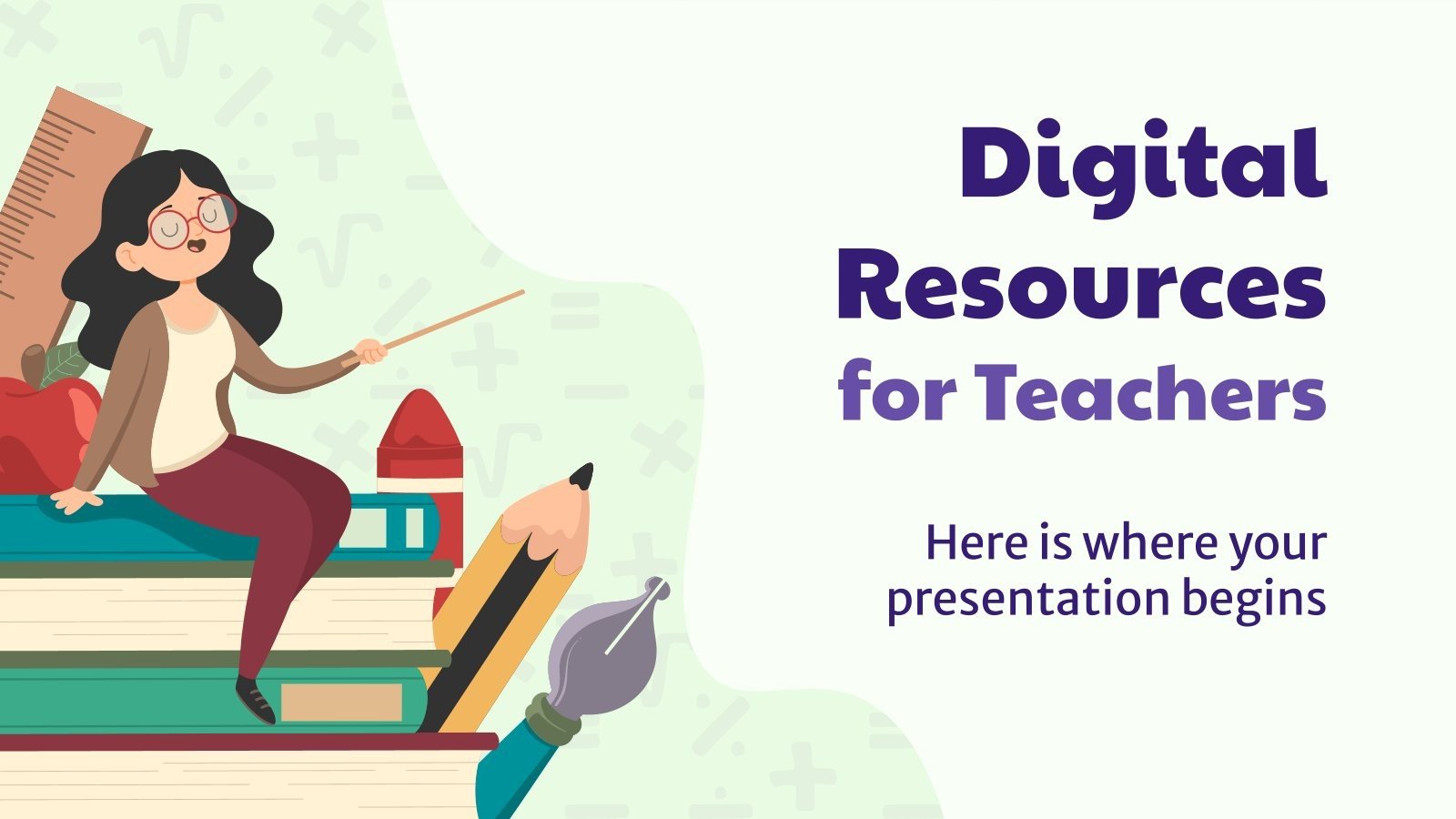 Digital resources for teachers google slides and ppt template