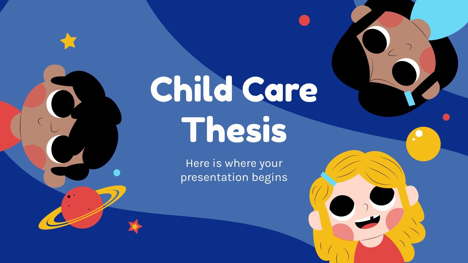 Child Care Thesis presentation template 