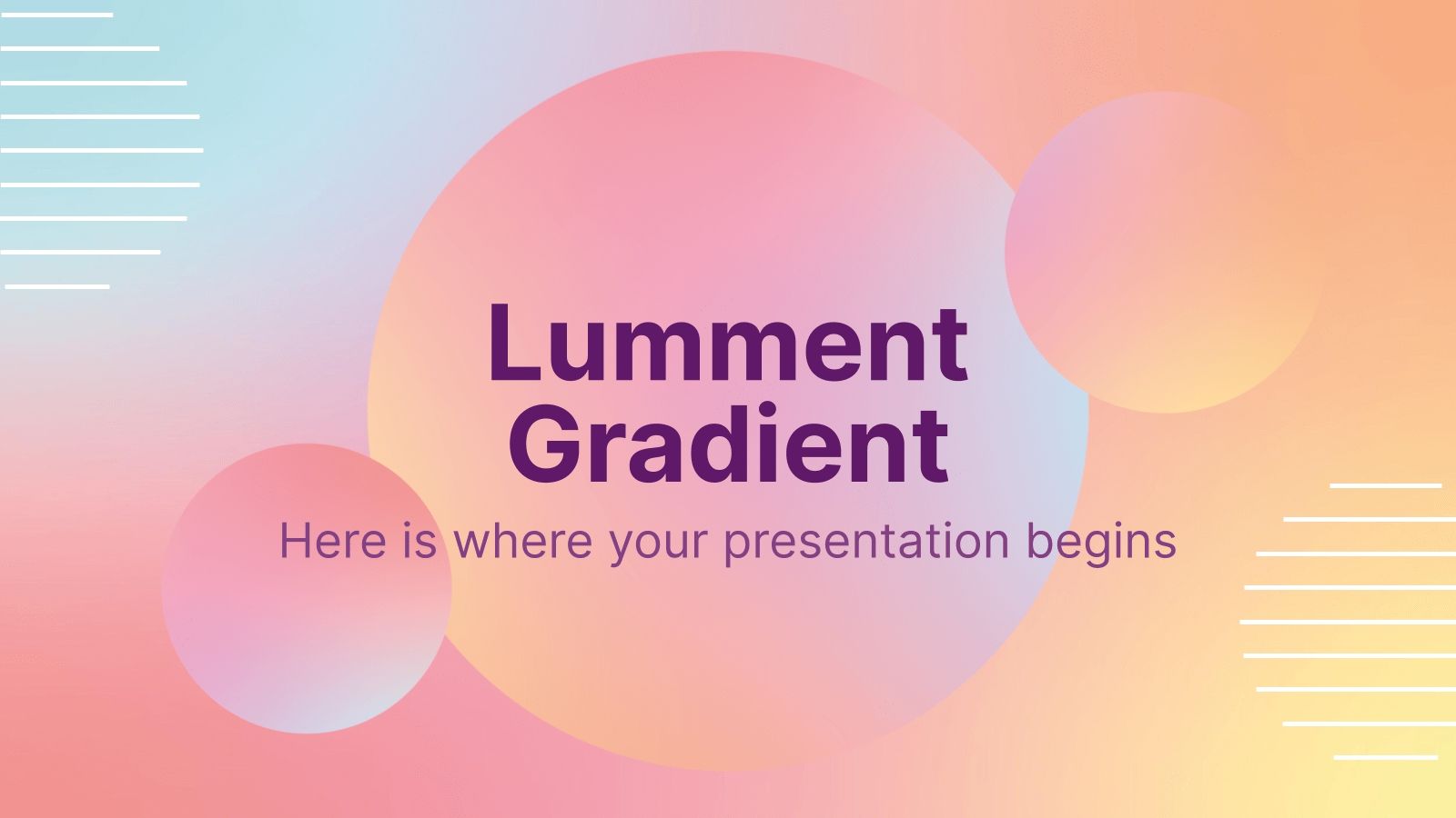 Dégradés Lumment Modèles de présentation