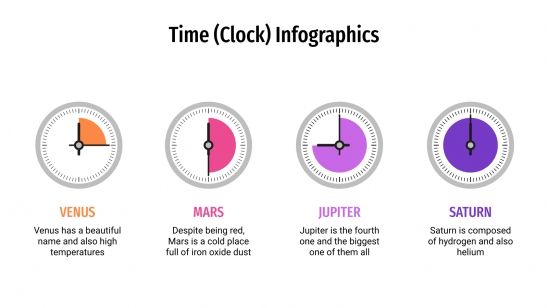 Time (Clock) Infographics for Google Slides & PowerPoint
