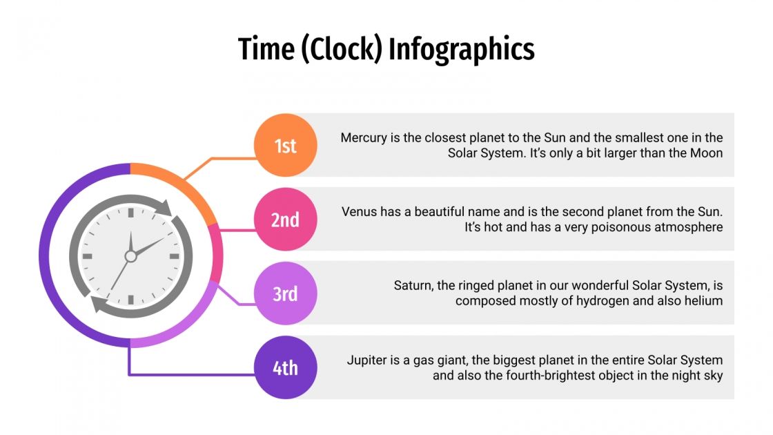 Time (Clock) Infographics for Google Slides & PowerPoint