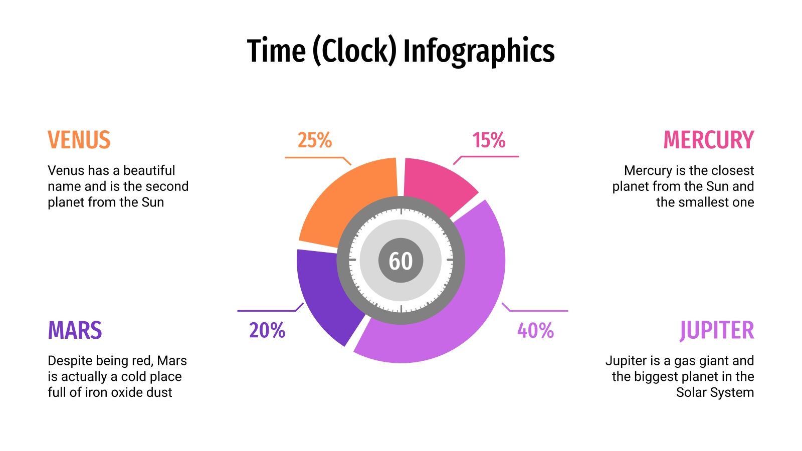 Time (Clock) Infographics for Google Slides & PowerPoint