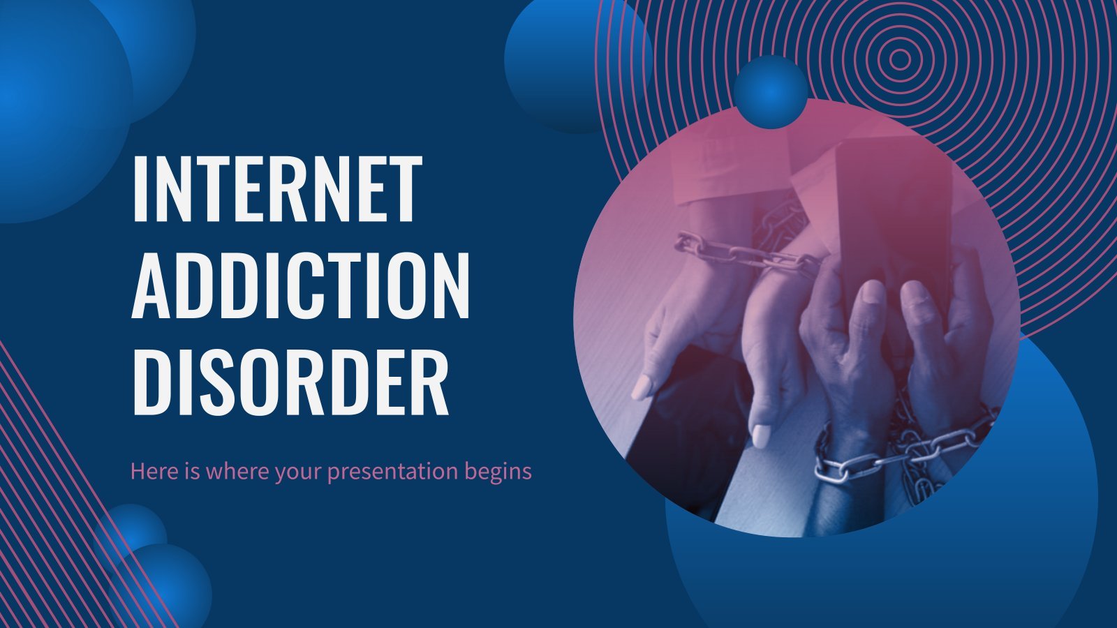 Internet Addiction Disorder presentation template 