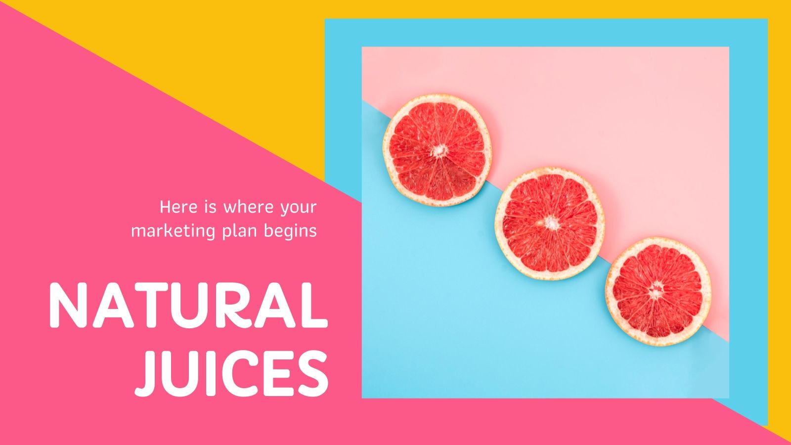Natural Juices Marketing Plan Google Slides & PPT template
