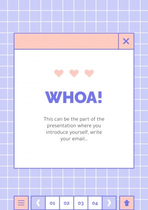 귀엽고 사랑스러운 인터페이스 프레젠테이션 템플릿