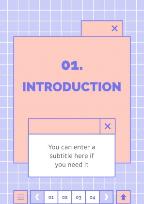 귀엽고 사랑스러운 인터페이스 프레젠테이션 템플릿