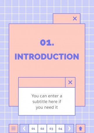 귀엽고 사랑스러운 인터페이스 프레젠테이션 템플릿