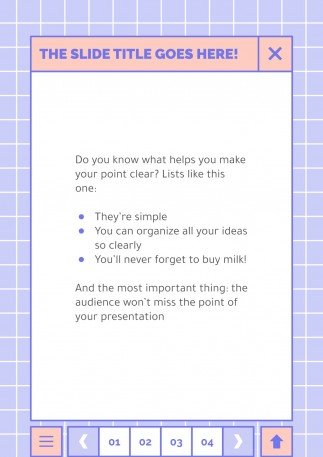 귀엽고 사랑스러운 인터페이스 프레젠테이션 템플릿